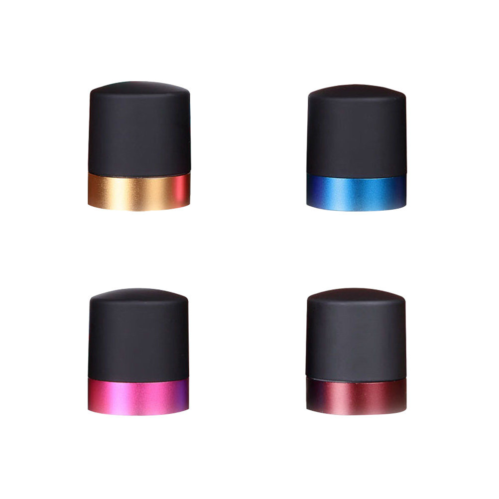 Wine Beer Glass Set - ชุดจุกปิดขวดไวน์ซิลิโคน 4 ชิ้น วัสดุ ABS สแตนเลส