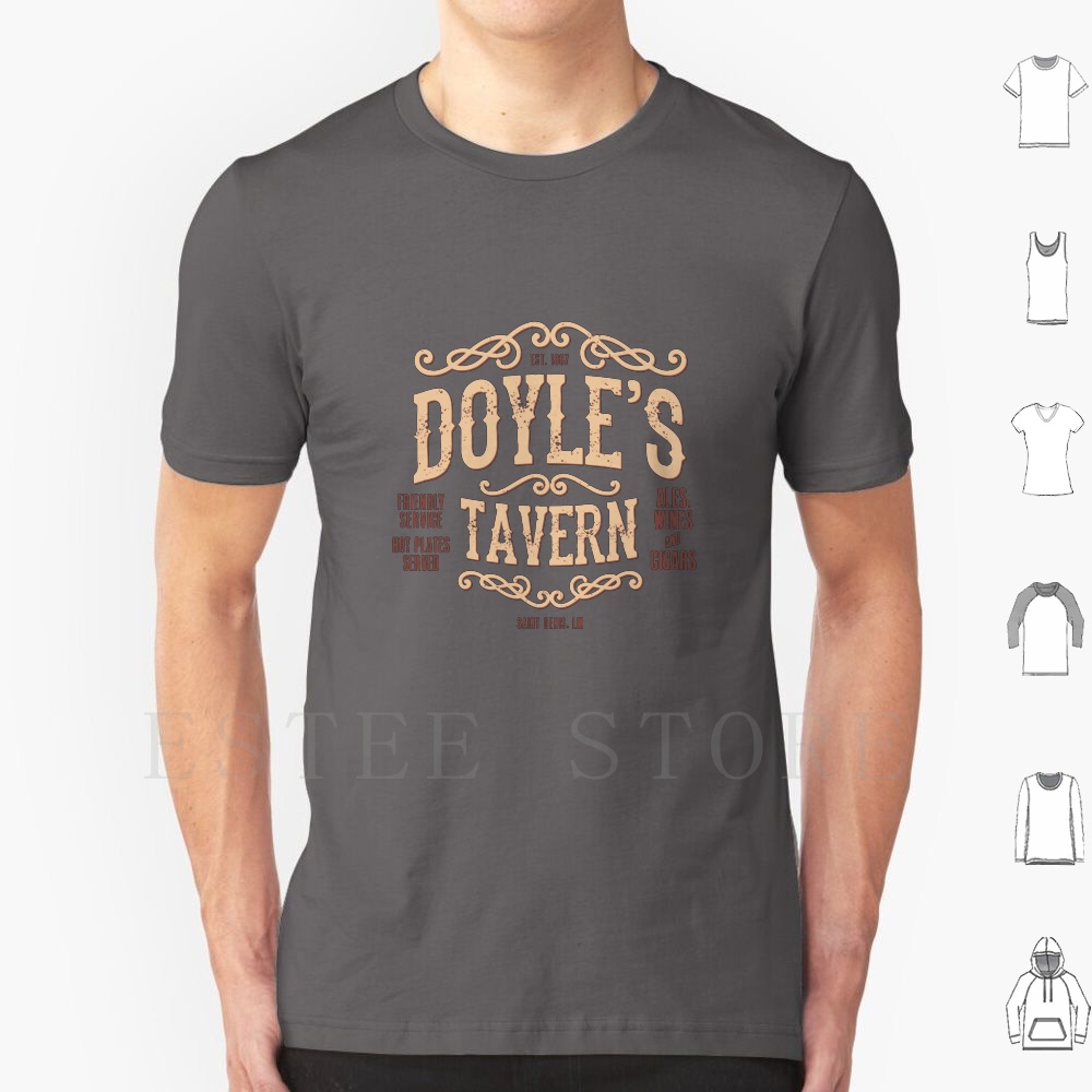 Whisky Beer And Wine - Doyle's Tavern T เสื้อพิมพ์ผ้าฝ้ายวิดีโอเกม Redemption Doyle