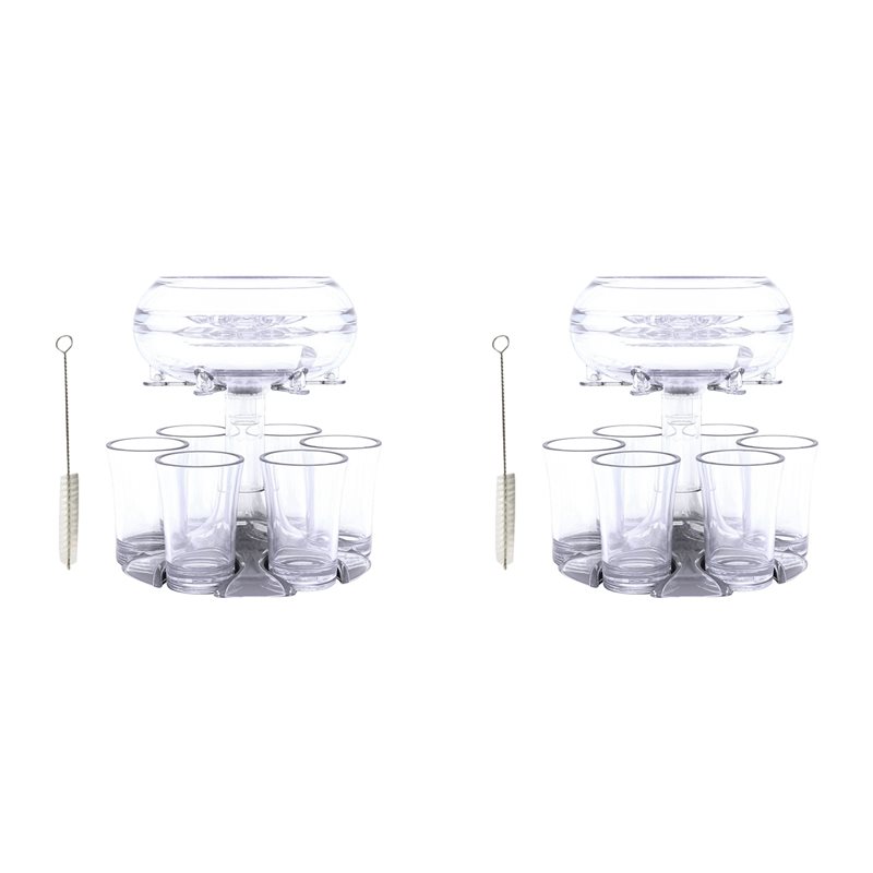 Wine Beer Glass Set - ABLN-2 ชุดแก้วช็อต 6 ใบ เครื่องจ่ายเครื่องดื่มสำหรับไวน์ วิสกี้