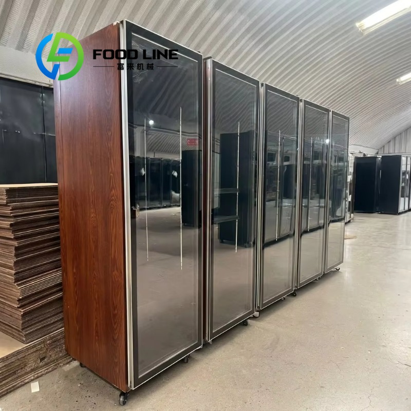 Wine Beer Cooler Fridge - ตู้แช่เครื่องดื่มสั่งทำพิเศษจากโรงงาน ดีไซน์หรูหราด้วยไม้โรสวูด ประตูกระจกเดี่ยว ตู้แช่ไวน์ เบียร์ และสุราแบบตั้งตรง