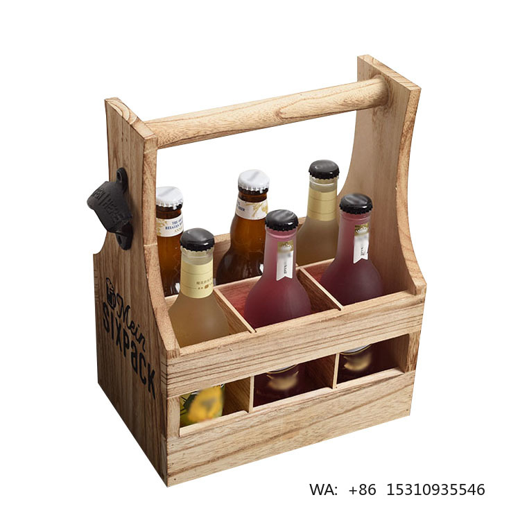 Wine Beer Best - ตะกร้าใส่เบียร์ไม้ขัดเงาและกล่องเก็บไวน์แดงแบบแขวนผนัง รุ่นขายดีประจำปี 2026