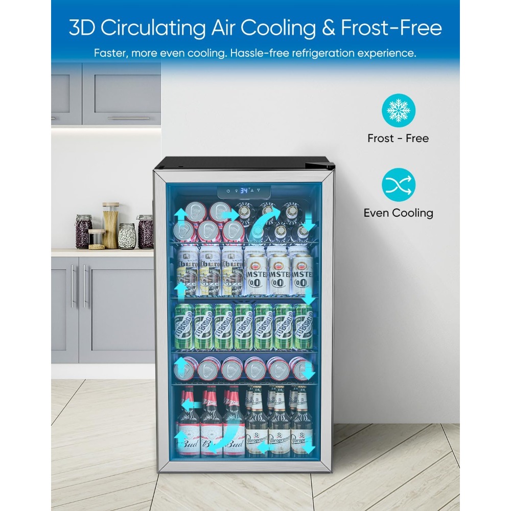 ตู้เย็นเครื่องดื่ม - ตู้เย็นขน - Wine Beer Cooler Fridge บทวิจารณ์และราคา
