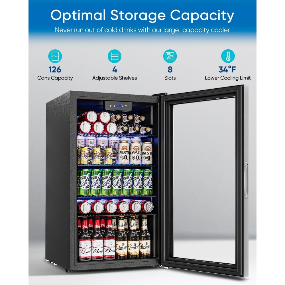 ตู้เย็นเครื่องดื่ม - ตู้เย็นขน - Wine Beer Cooler Fridge บทวิจารณ์และราคา