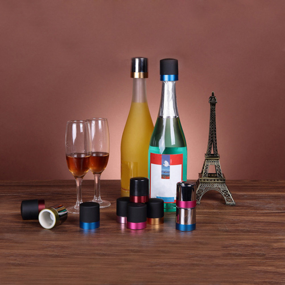 ชุดจุกปิดขวดไวน์ซิลิโคน 4 ชิ้น - Wine Beer Glass Set บทวิจารณ์และราคา