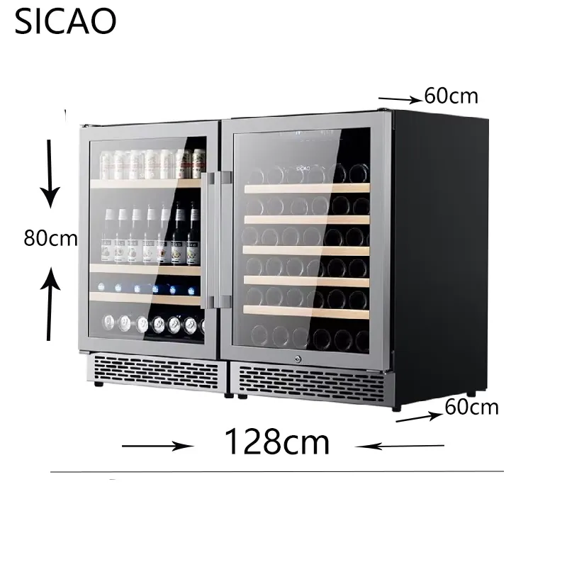 ตู้แช่ไวน์และเบียร์แบบ 2 ประตู - Wine Beer Cooler Fridge บทวิจารณ์และราคา