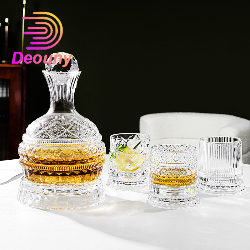 DEOUNY ขวดเหล้าไวน์หมุนเพชรดาว - Wine Beer Glass Set บทวิจารณ์และราคา