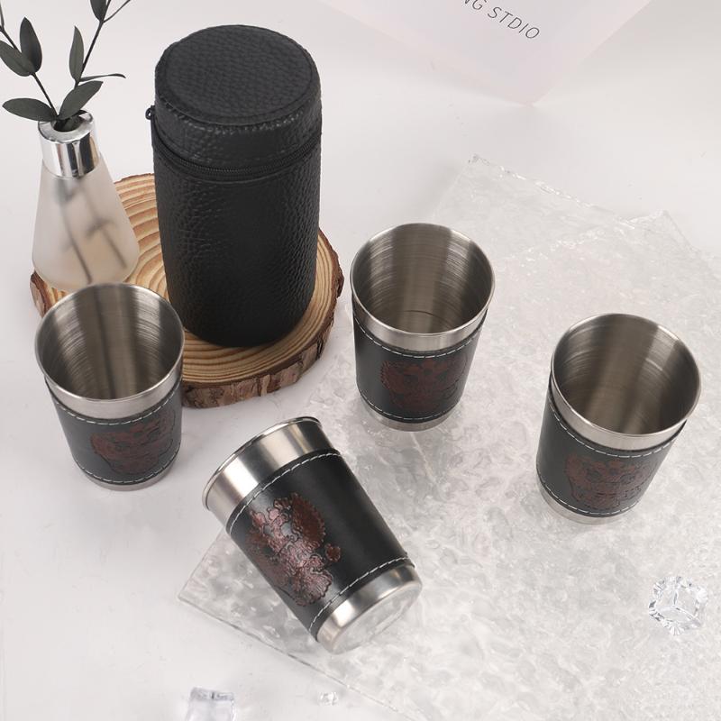 ชุดแก้วเดินทางกลางแจ้ง 4 ชิ้น/ - Whisky Beer And Wine บทวิจารณ์และราคา