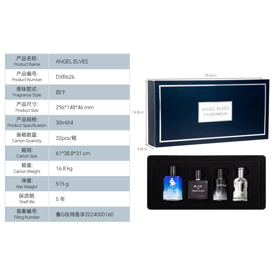 ชุดโคโลญจน์สำหรับผู้ชาย 4 in 1 - Wine&Beer Help บทวิจารณ์และราคา