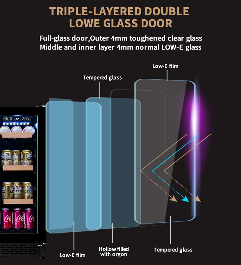 ตู้แช่ไวน์และเบียร์แบบสองประตู - Wine Beer Cooler Fridge บทวิจารณ์และราคา