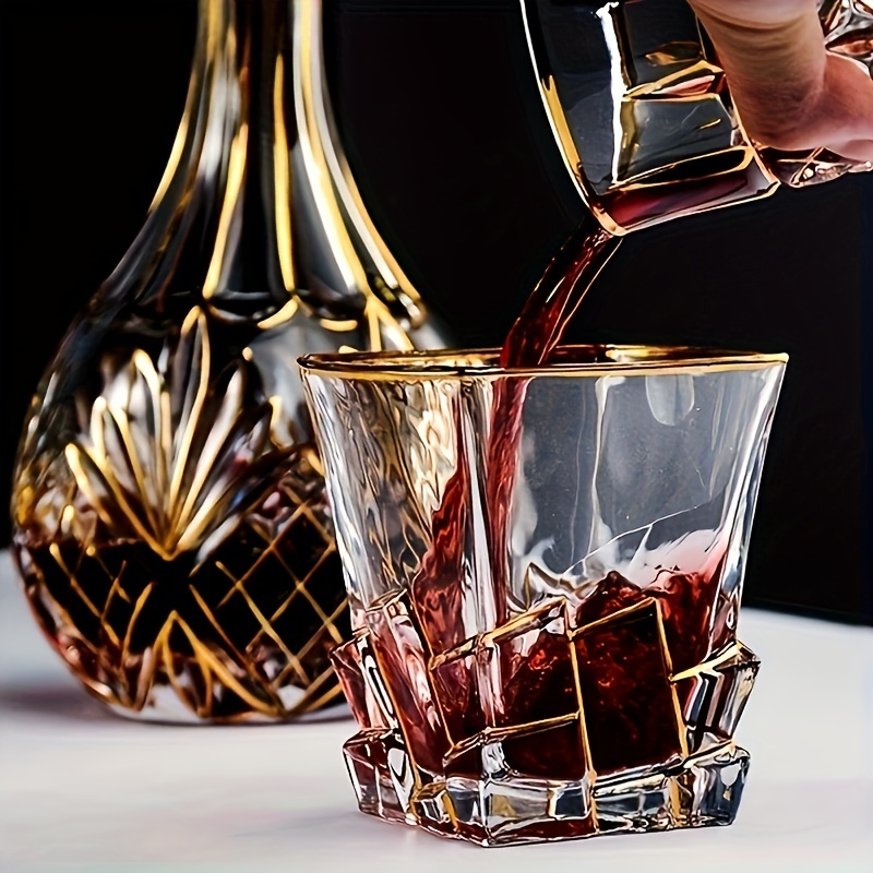 แก้ววิสกี้ทรงกระบอกลายเส้นสีทอ - Whisky Beer And Wine บทวิจารณ์และราคา
