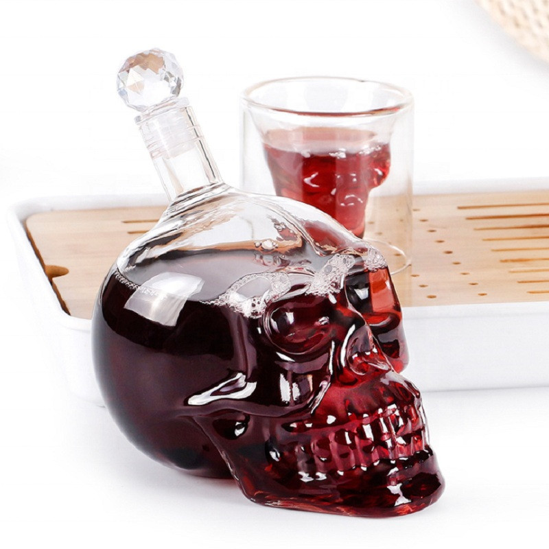 Creative Skull Head Decanter ข - Whisky Beer And Wine บทวิจารณ์และราคา