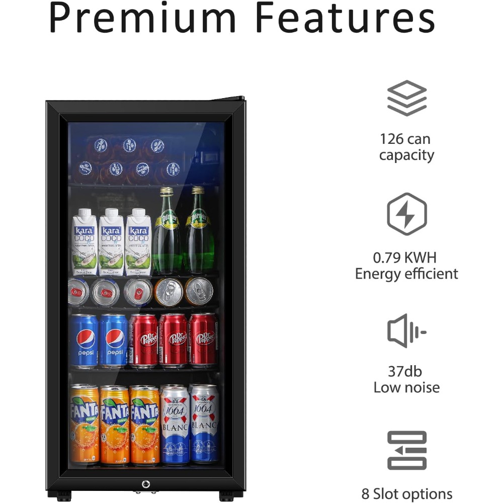 ตู้เย็นเครื่องดื่ม, ตู้เย็นขนา - Wine Beer Cooler Fridge บทวิจารณ์และราคา