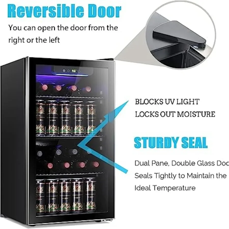 ตู้แช่ไวน์/ตู้แช่เครื่องดื่มขน - Wine Beer Cooler Fridge บทวิจารณ์และราคา