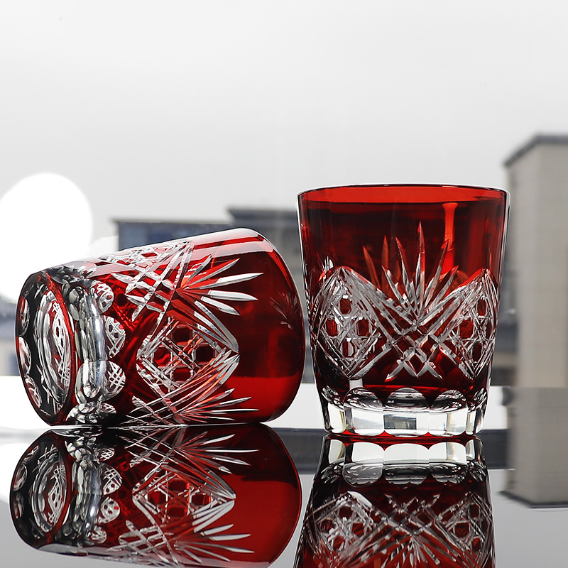 แก้ววิสกี้คริสตัลเอโด้สีแดงงาน - Whisky Beer And Wine บทวิจารณ์และราคา
