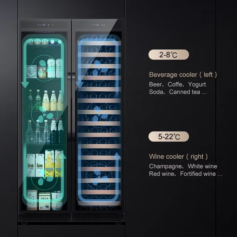 ตู้แช่เครื่องดื่มแบบฝังในตัว ต - Wine Beer Cooler Fridge บทวิจารณ์และราคา