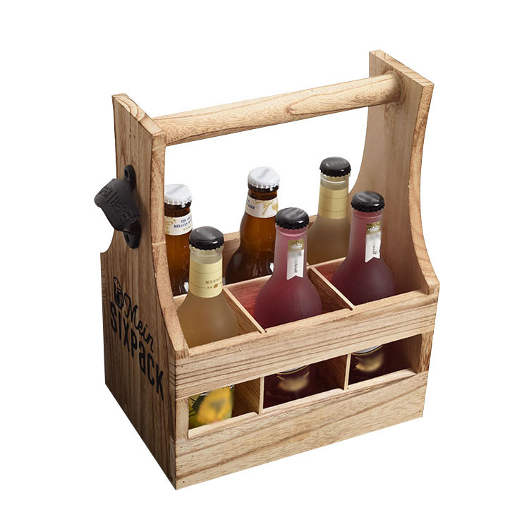 ตะกร้าใส่เบียร์ไม้ขัดเงาและกล่ - Wine Beer Best บทวิจารณ์และราคา