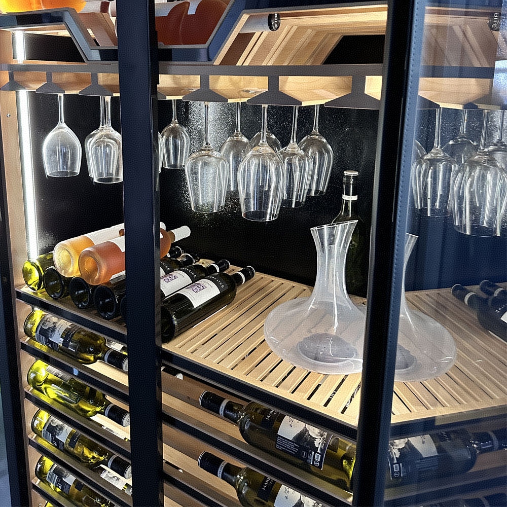 ตู้แช่ไวน์ไฟฟ้าแบบมีประตูกระจก - Wine Beer Cooler Fridge บทวิจารณ์และราคา